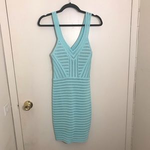 Cute little aqua blue with nude back lay.